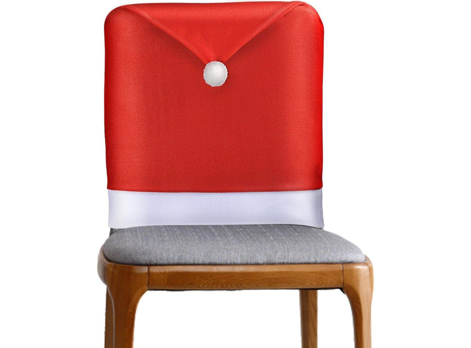 Návlek na židle Santova čepice - sada 6 kusů