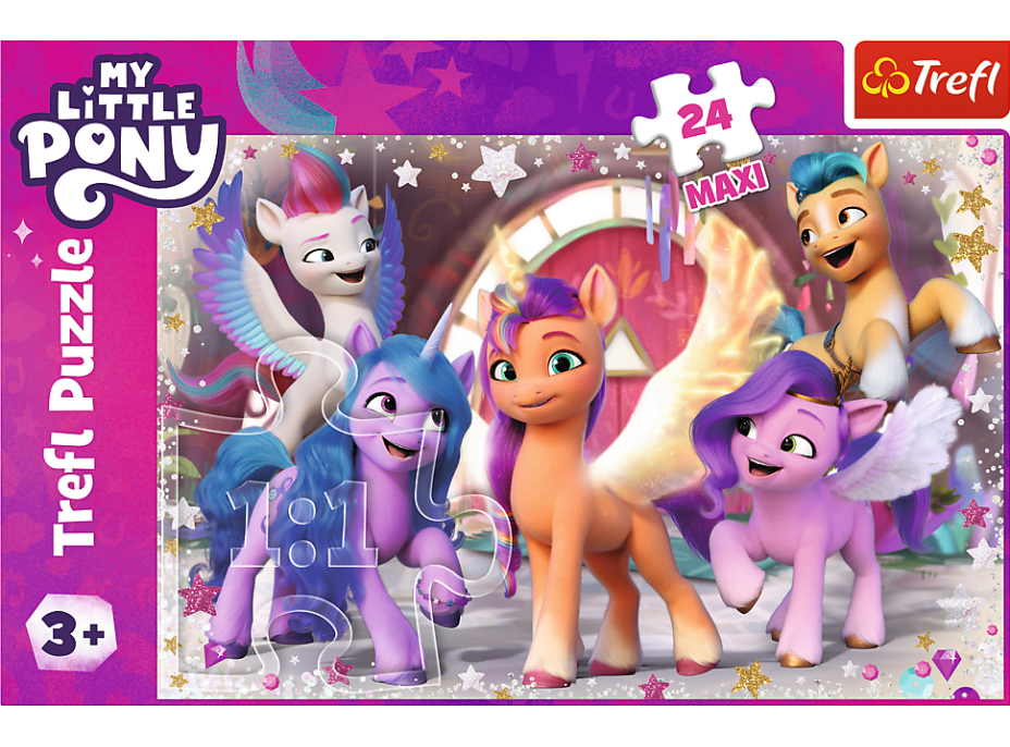 TREFL Puzzle My Little Pony: Šťastný den MAXI 24 dílků