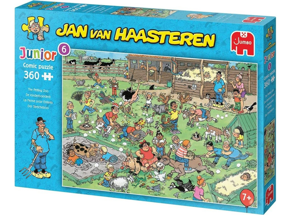 JUMBO Puzzle JvH Junior 6: Zoo s domácími zvířaty 360 dílků