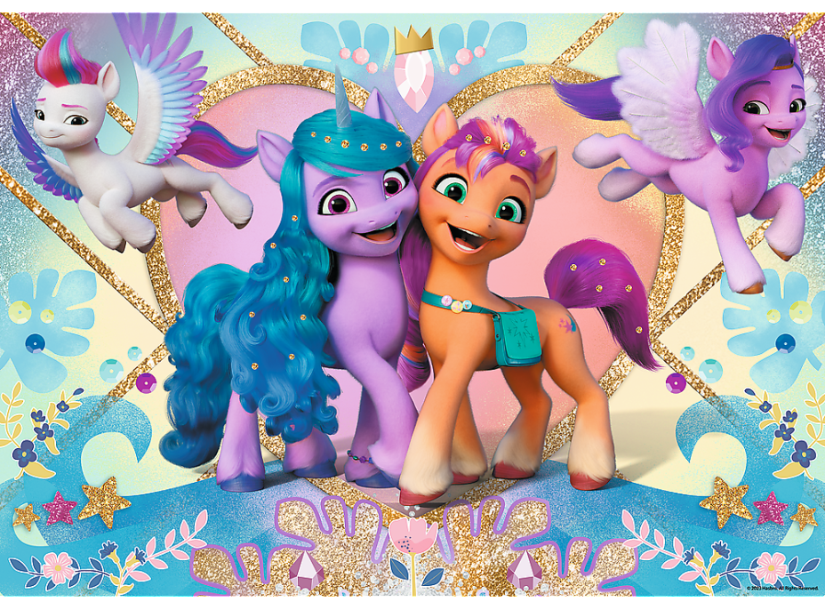 TREFL Třpytivé puzzle My Little Pony 100 dílků