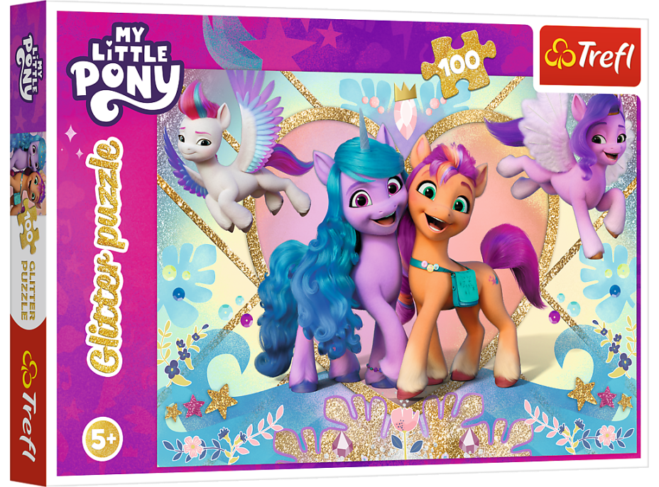 TREFL Třpytivé puzzle My Little Pony 100 dílků