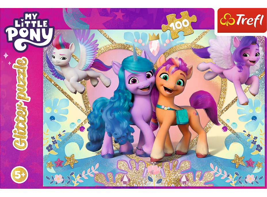 TREFL Třpytivé puzzle My Little Pony 100 dílků