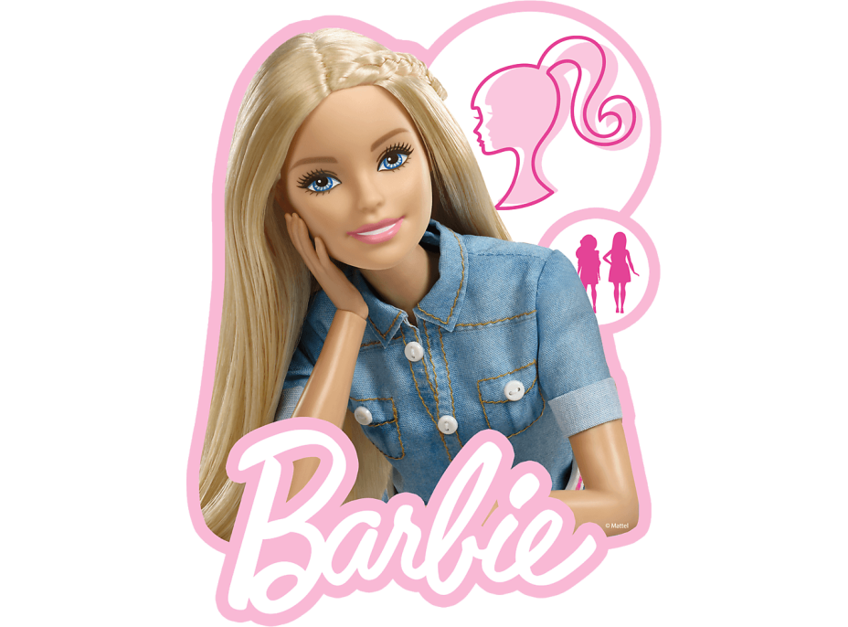 TREFL Wood Craft Junior puzzle Krásná Barbie 50 dílků