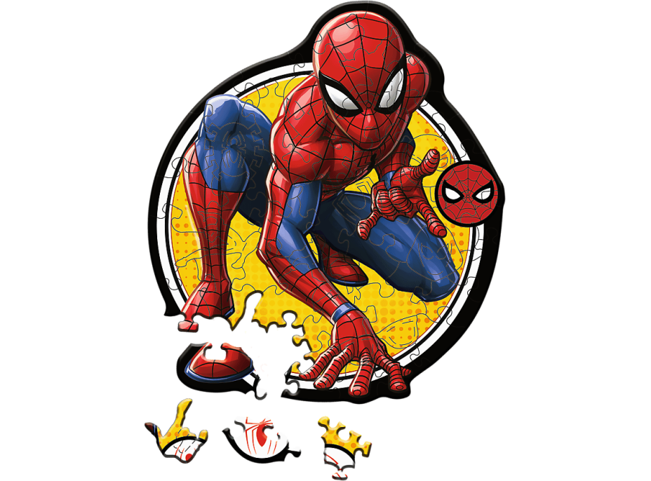 TREFL Wood Craft Junior puzzle Spiderman: Síla 50 dílků