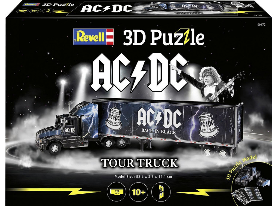 3D puzzle Kamion s přívěsem AC/DC 128 dílků
