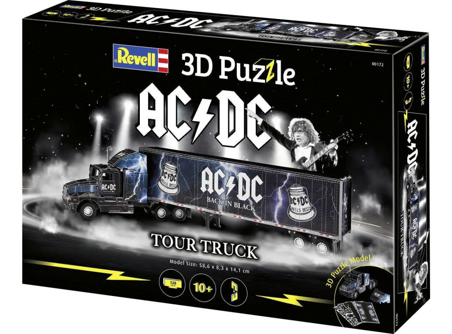 3D puzzle Kamion s přívěsem AC/DC 128 dílků