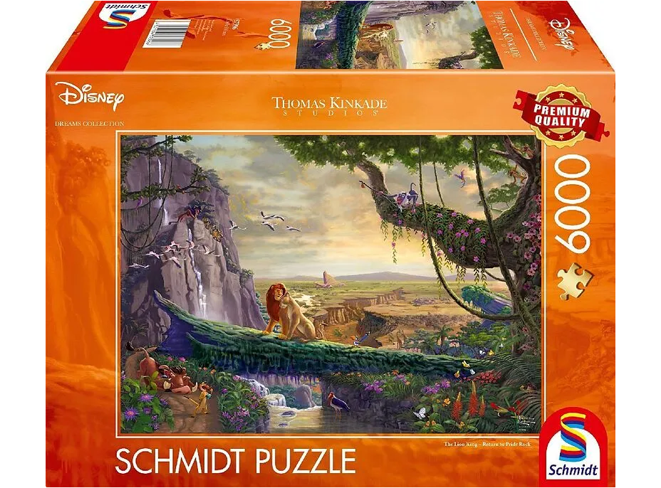 SCHMIDT Puzzle Lví král: Návrat na Lví skálu 6000 dílků