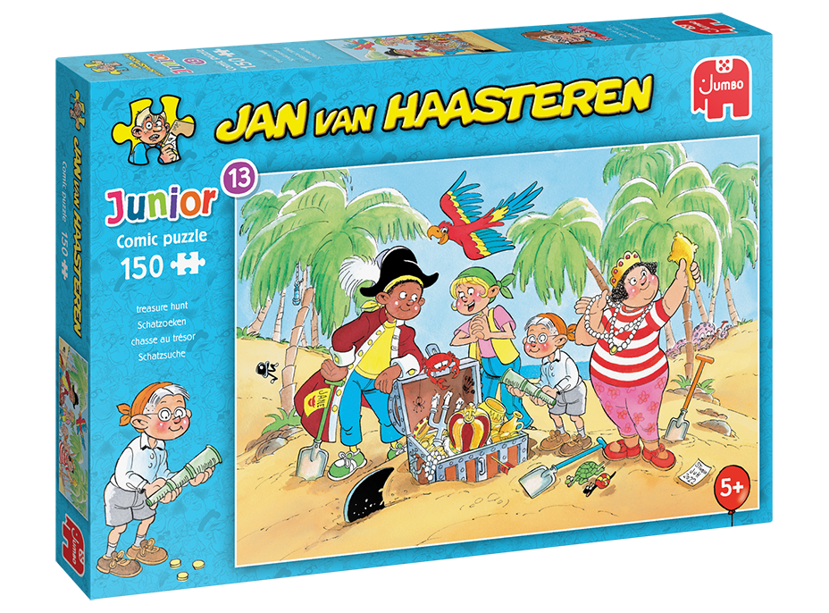 JUMBO Puzzle JvH Junior 13: Honba za pokladem 150 dílků