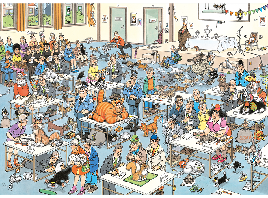 JUMBO Puzzle JvH Kočičí přehlídka 2000 dílků