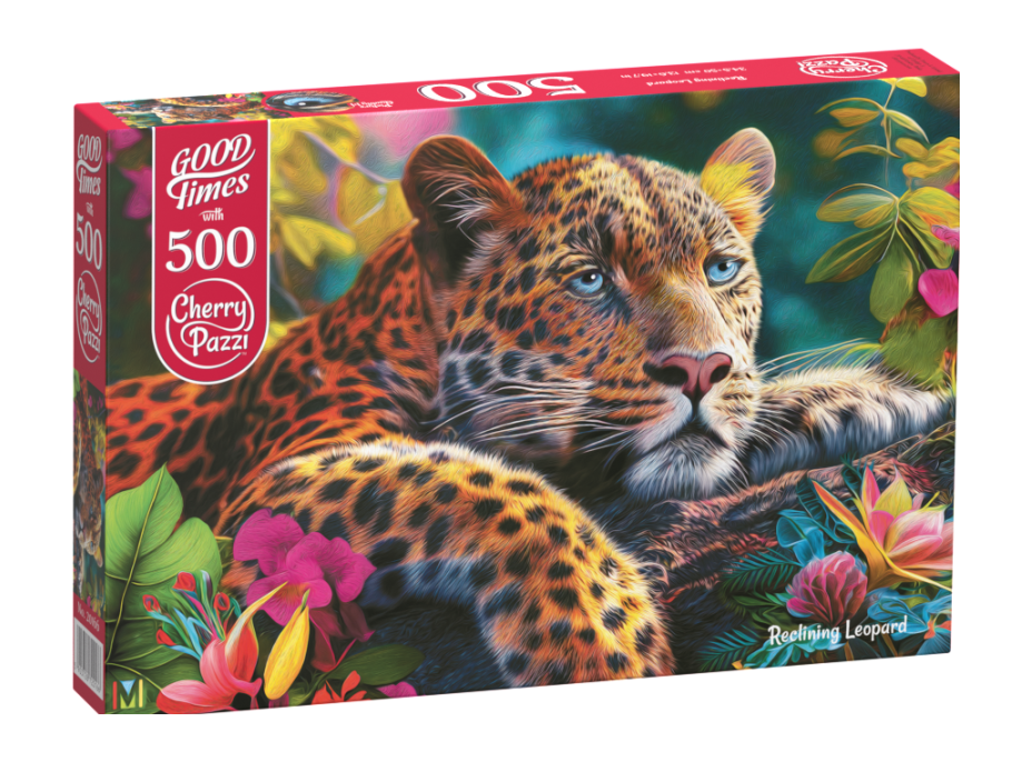 CHERRY PAZZI Puzzle Ležící leopard 500 dílků