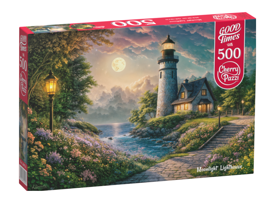 CHERRY PAZZI Puzzle Maják za svitu Měsíce 500 dílků