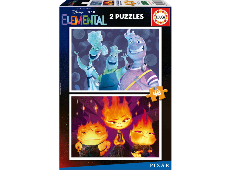 EDUCA Puzzle Mezi živly 2x48 dílků