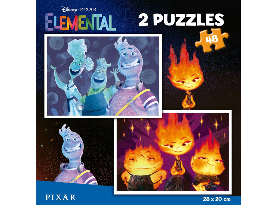 EDUCA Puzzle Mezi živly 2x48 dílků