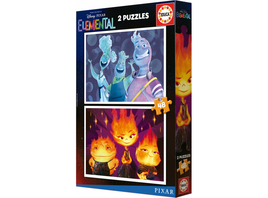 EDUCA Puzzle Mezi živly 2x48 dílků
