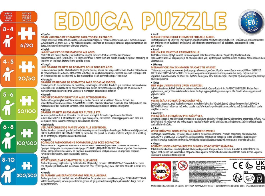 EDUCA Puzzle Mezi živly 2x48 dílků