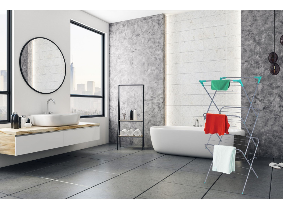 Sušák na prádlo ARAL - šedý/zelený