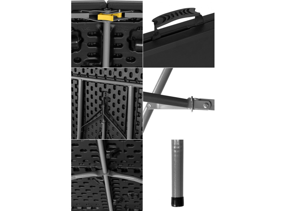 Cateringový stůl PARTY BLACK 180 cm - černý
