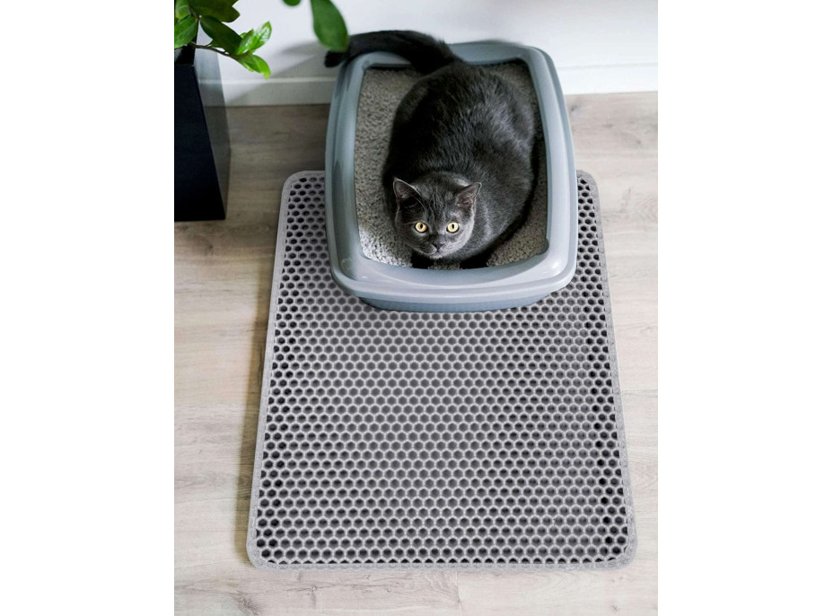 Podložka pod kočičí toaletu CATSY 40x50 cm - šedá