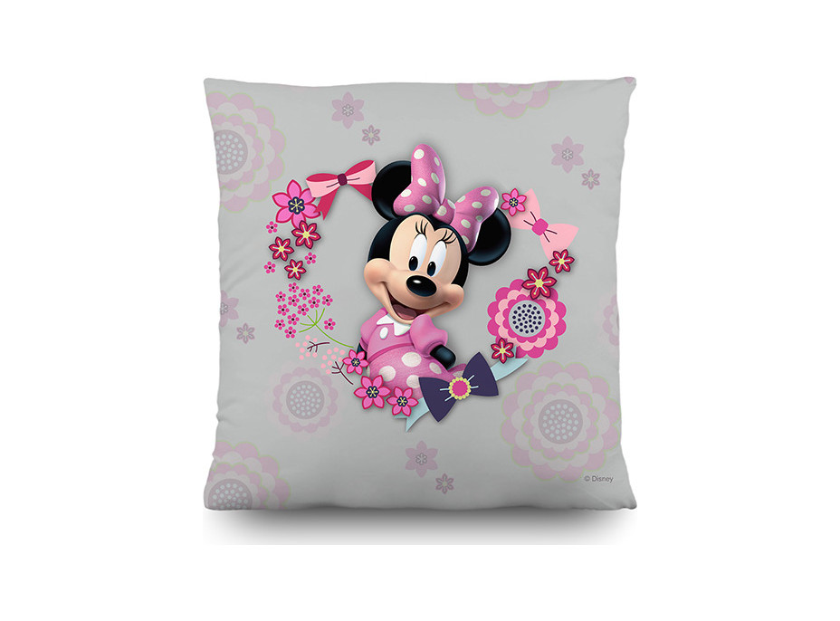 Dětský polštářek DISNEY - Minnie a Daisy v květinách 40x40 cm