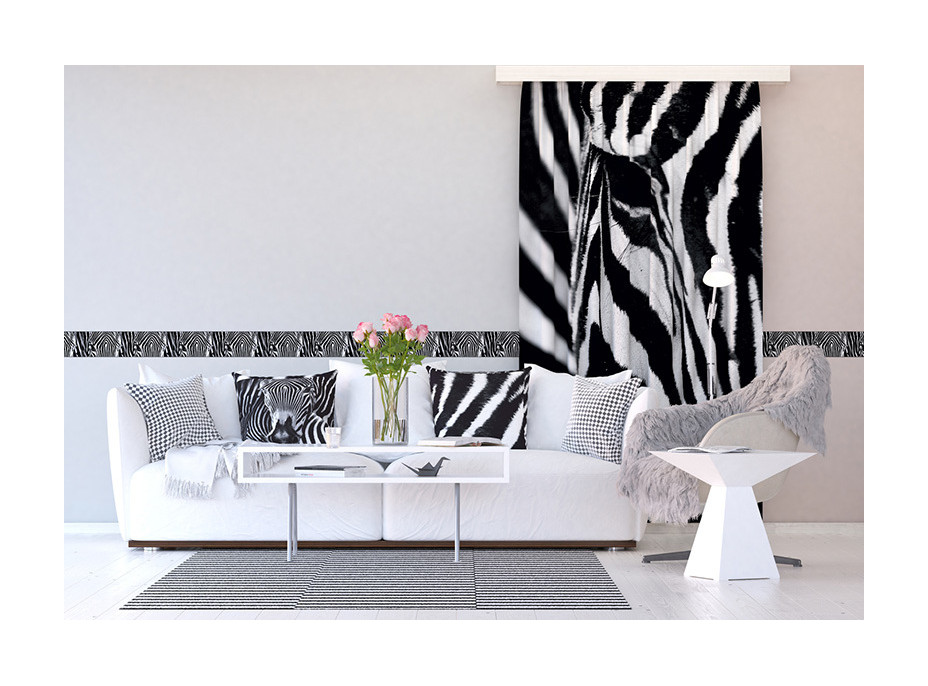 Designový závěs - Zebra - 140x245 cm