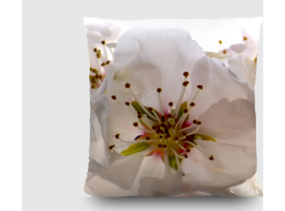 Dekorační polštář - Třešňové květy - 45x45 cm