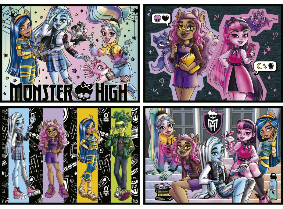 EDUCA Puzzle Monster High 4v1 (50,80,100,150 dílků)