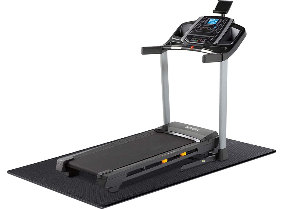 Ochranná podložka pod stoje a nářadí FITNESS - 6 kusů - černá