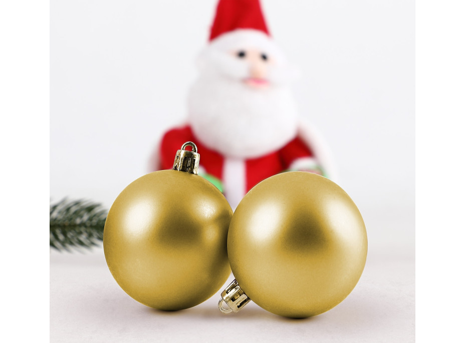 Vánoční závěsné baňky na stromeček ESTRELLA 66 kusů - zlaté
