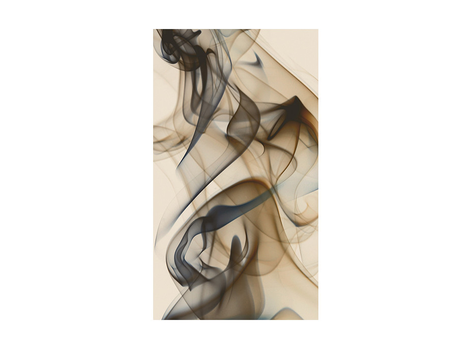 Designový závěs - Hnědý kouř - 140x245 cm