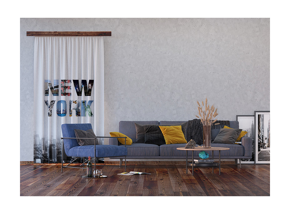 Designový závěs - New York - 140x245 cm