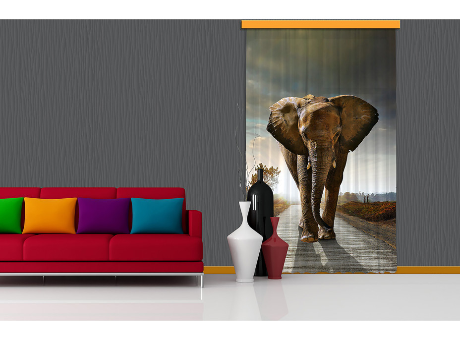 Designový závěs - Slon - 140x245 cm