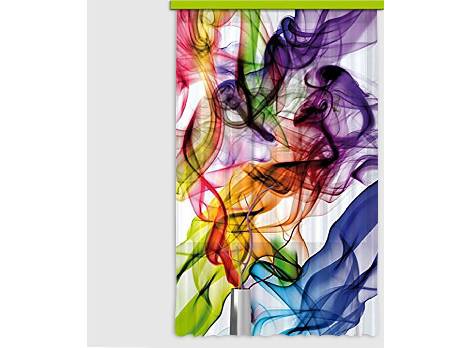 Designový závěs - Barevný kouř - 140x245 cm