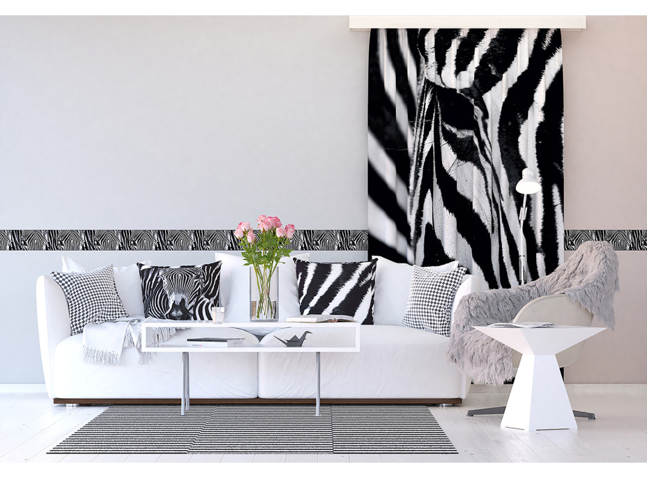 Designový závěs - Zebra - 140x245 cm