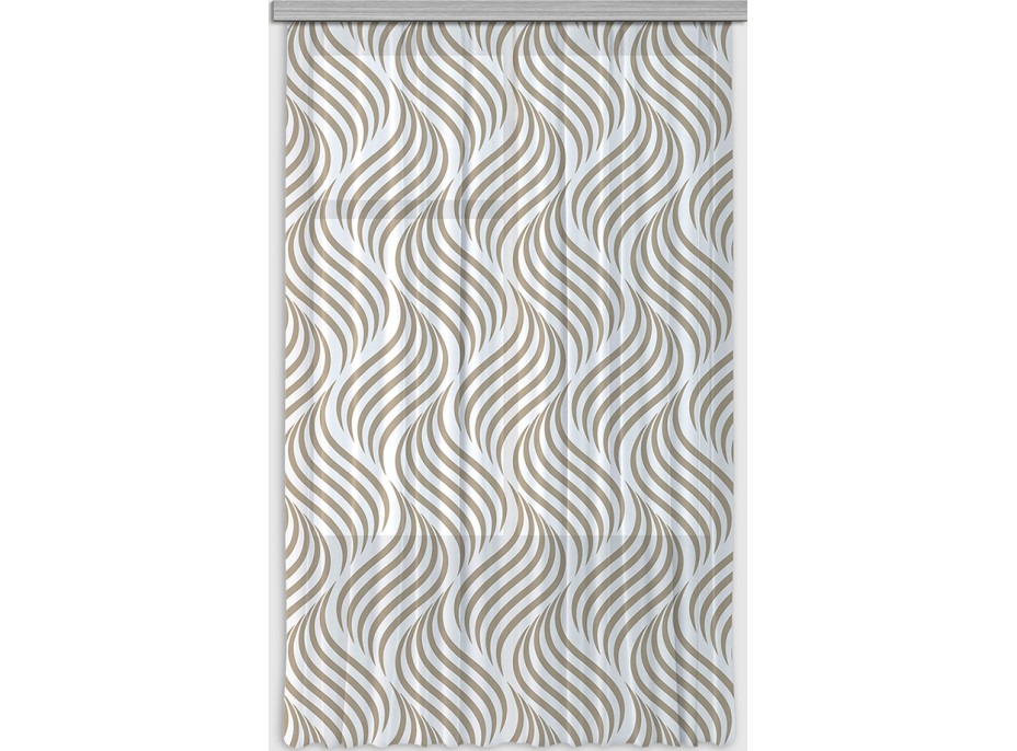 Designový závěs - Béžová abstrakce - 140x245 cm