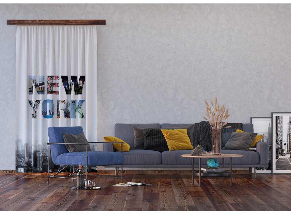 Designový závěs - New York - 140x245 cm