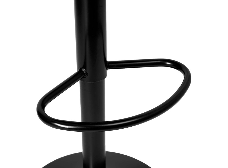 Barová židle CYDRO BLACK - černá - ekokůže