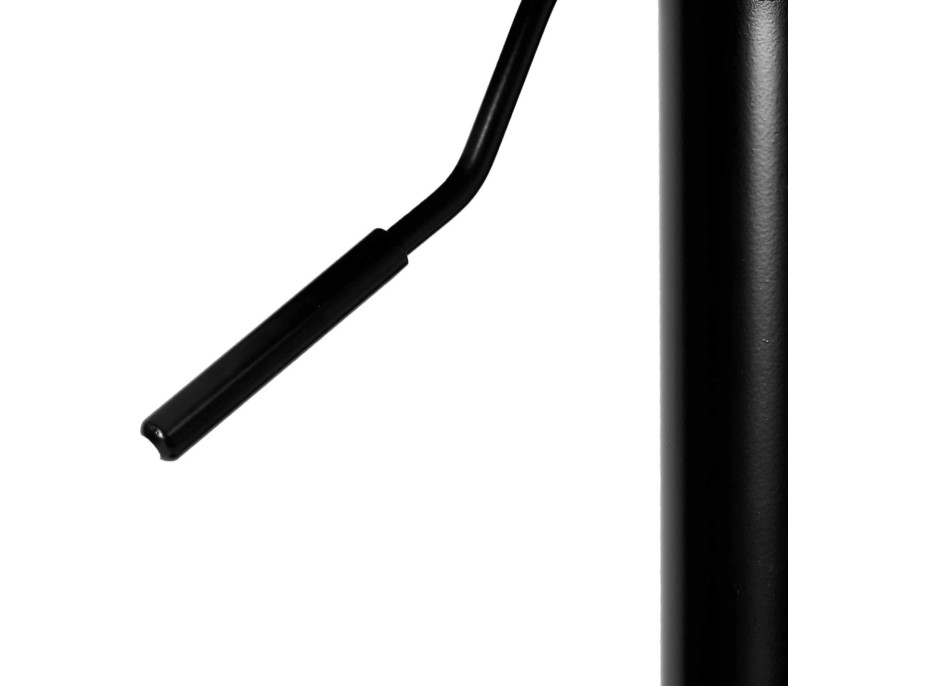 Barová židle CYDRO BLACK - černá - ekokůže