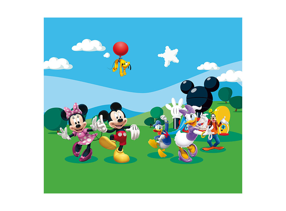 Dětský závěs DISNEY - Mickeyho klubík - 280x245 cm
