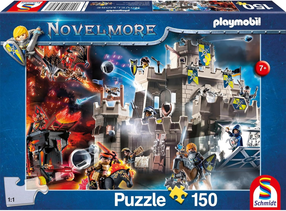 SCHMIDT Puzzle Playmobil Novelmore: Hrad 150 dílků