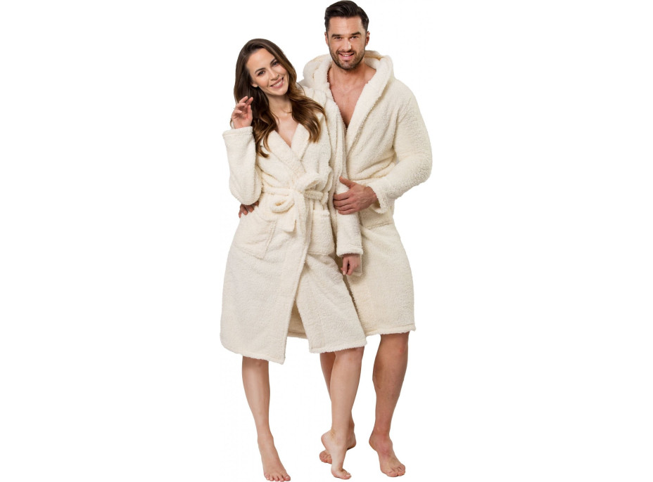 Dámský župan TEDDY - ecru bílý