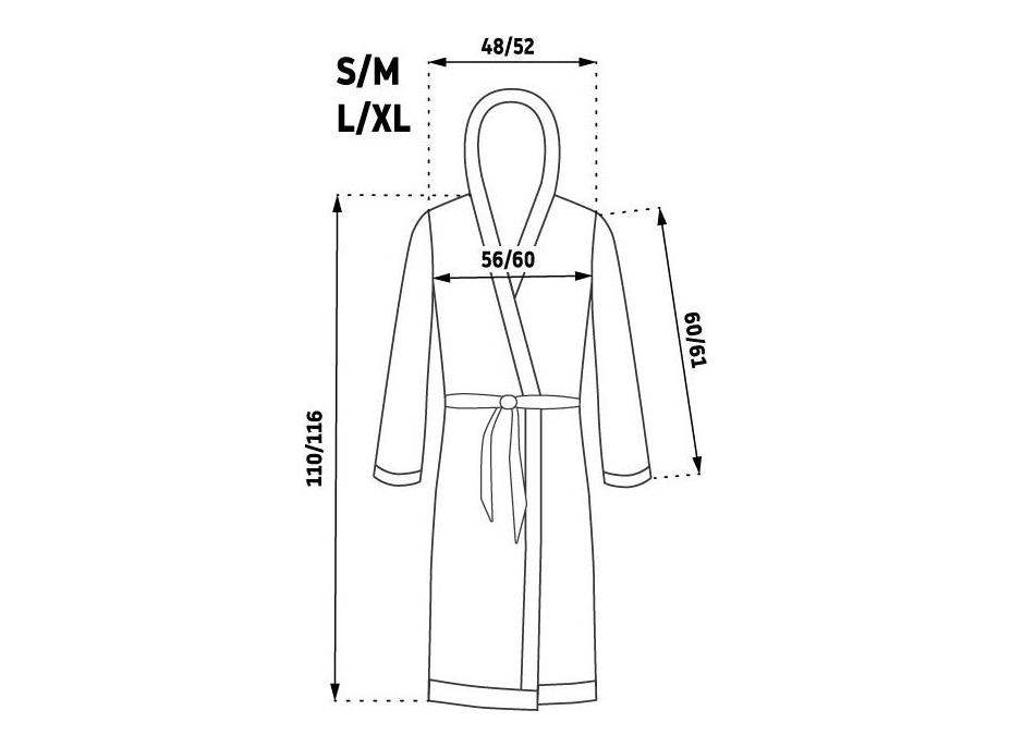 Dámský župan TEDDY - ecru bílý