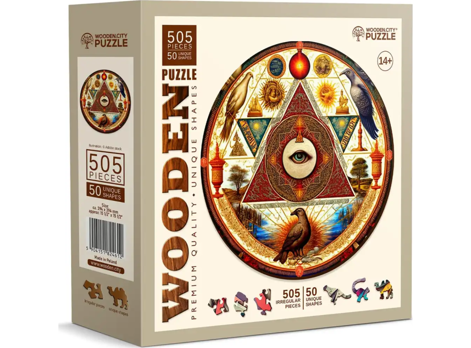 WOODEN CITY Dřevěné puzzle Oko vesmíru 505 dílků EKO