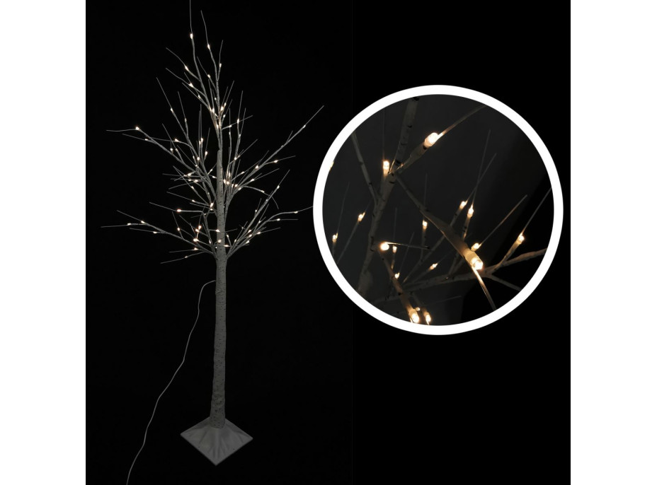 Vánoční LED březový stromek - 150 cm - 96 LED