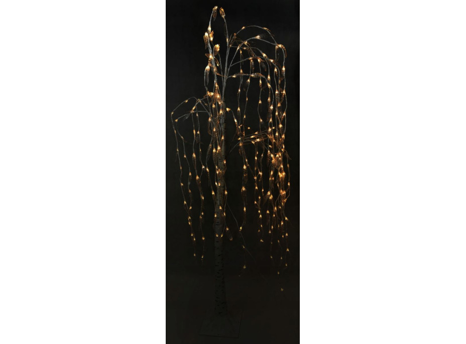 Vánoční LED březový stromek s lístky - 180 cm - 240 LED