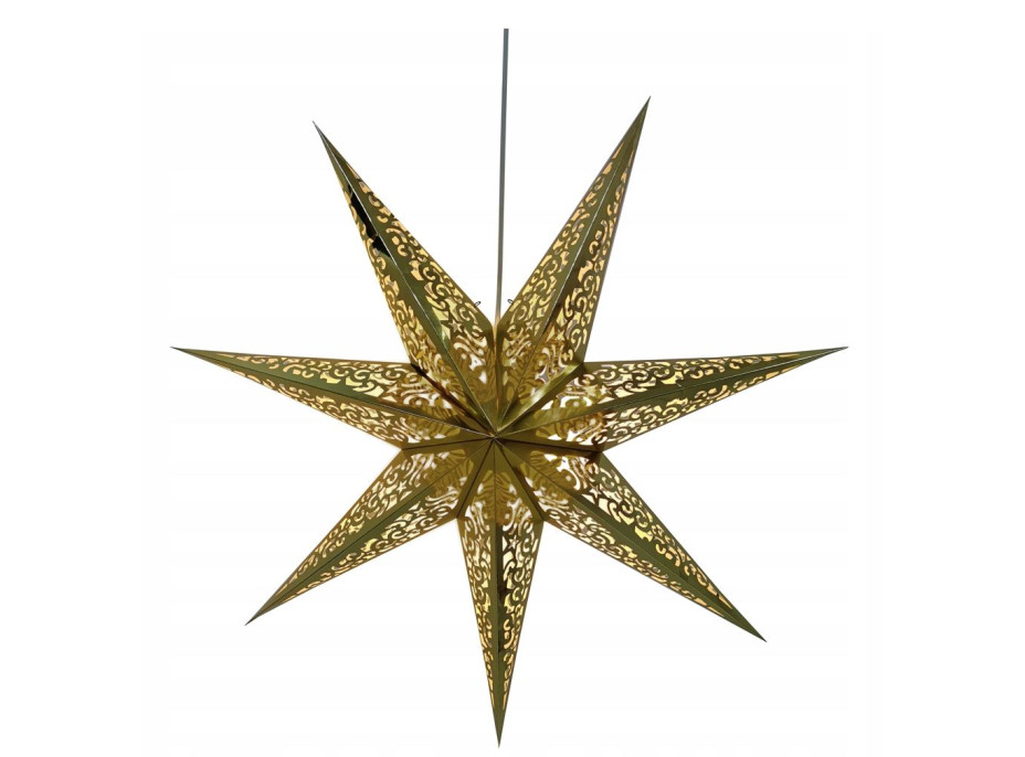 Vánoční závěsná 3D hvězda - 75 cm