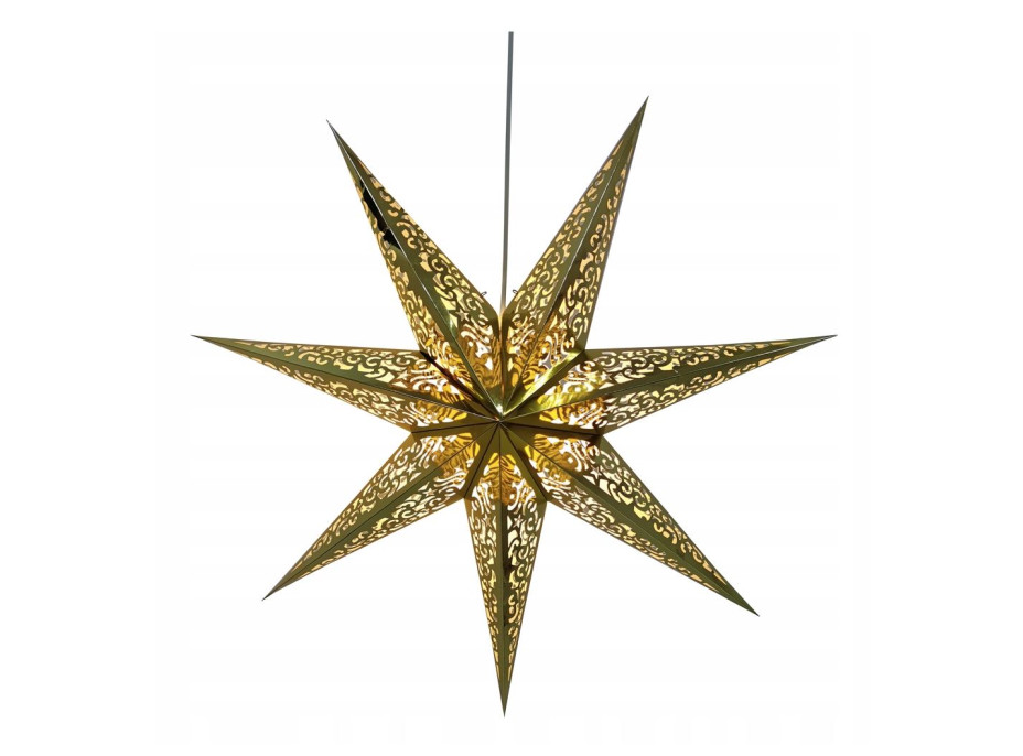Vánoční závěsná 3D hvězda - 75 cm