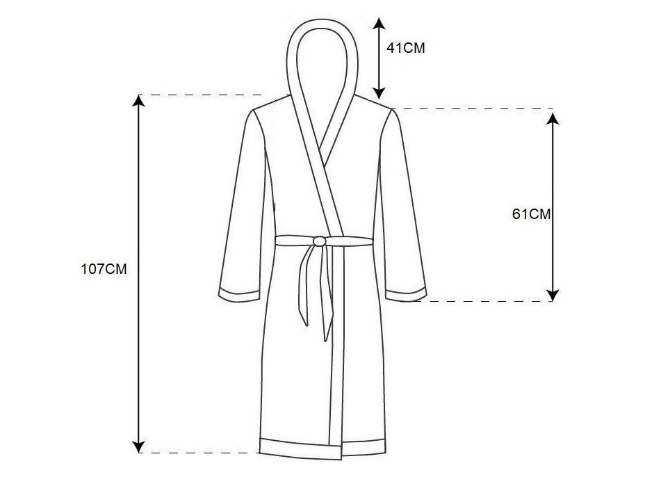 Pánský župan TEDDY - šedý