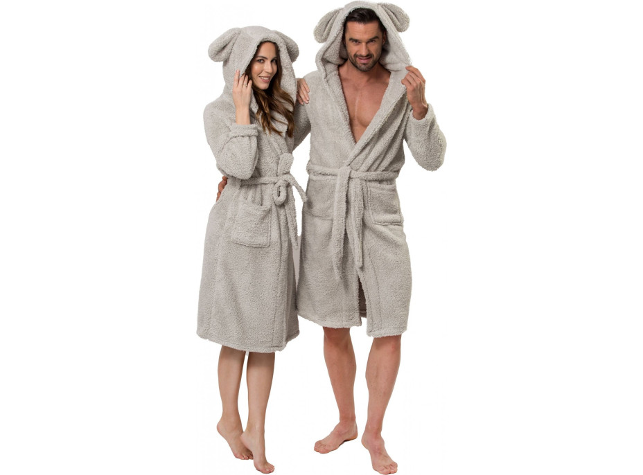 Pánský župan TEDDY - šedý