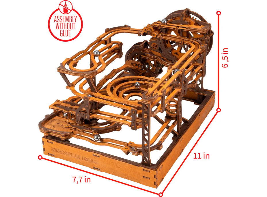 WOODEN CITY 3D dřevěné puzzle Kuličková dráha 265 dílků