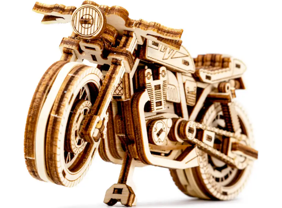 WOODEN CITY 3D puzzle Motorka Café Racer 85 dílů